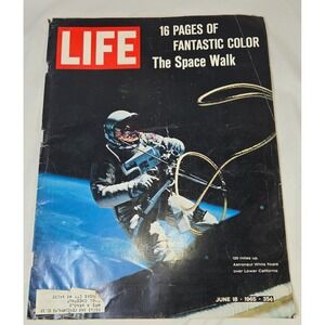 Life Magazine June 18 1965 Issue The Space Walk Issue NASA Gemini 4 Space Travel